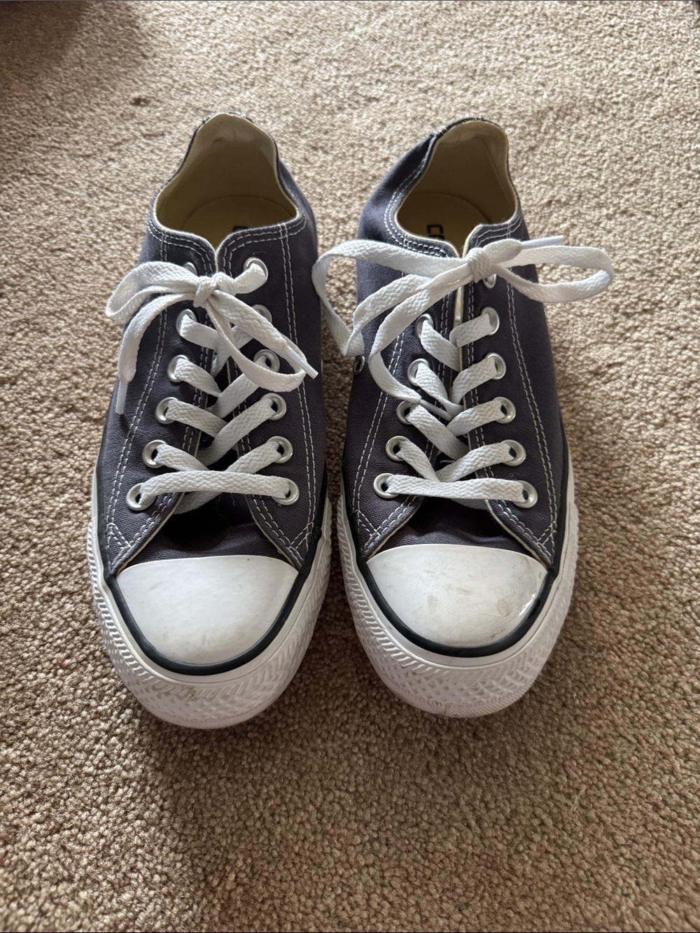 Woman Classic Low-Top Converse Canvas Sneakers in Blue Sneakers